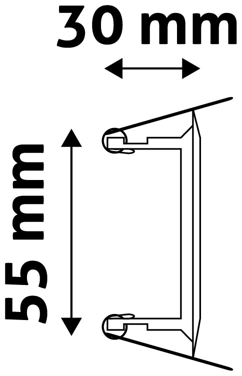 Rám pro žárovky kuželovitý GU10 bílá